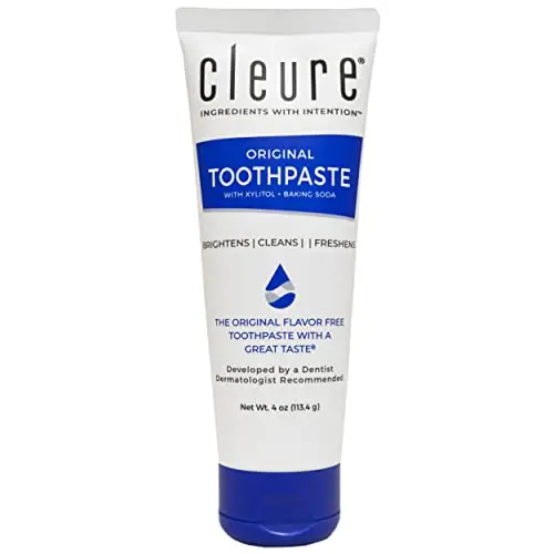 Cleure Original No Fluoride Flavor Free Toothpaste for kids and adults