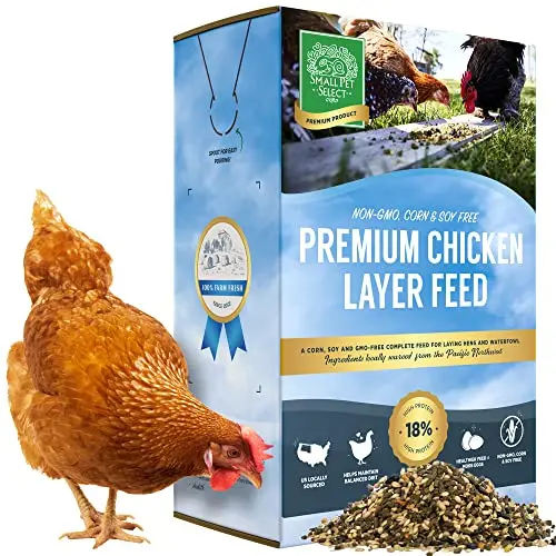 Small Pet Select Chicken Layer Feed Pellets, a premium non-GMO feed.