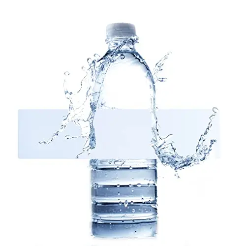 Bleidruck 100 blank glossy white waterproof labels for printing on inkjet or laser printers.