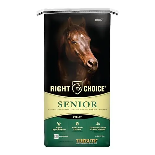 Right Choice Senior Pellet Horse Feed 50lb bag
