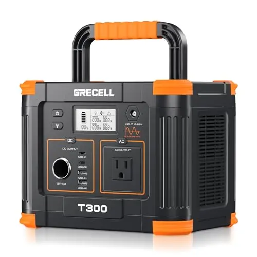 GRECELL 300W portable power station in black