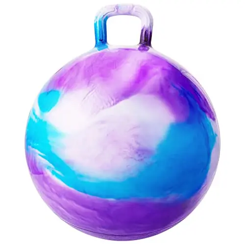 18 inch colorful hopper ball with handle for kids bouncing toy