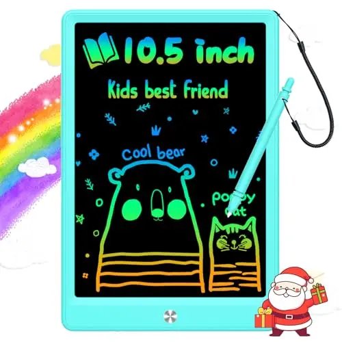 BUKEBU 10.5-inch colorful LCD writing tablet in blue