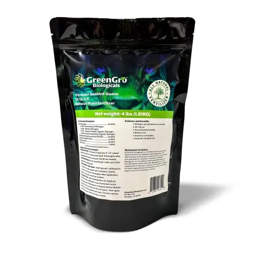 GreenGro Peruvian Seabird Guano organic fertilizer powder