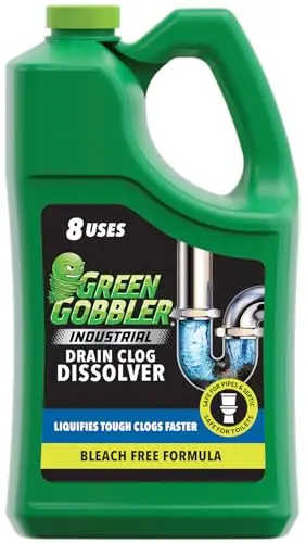 Green Gobbler Industrial Strength Grease and Hair Drain Clog Remover 1-gallon jug