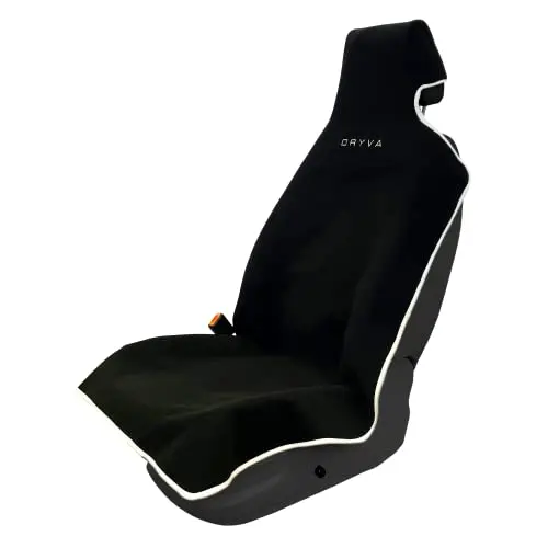 DryvaSeat black microfiber towel-style car seat cover