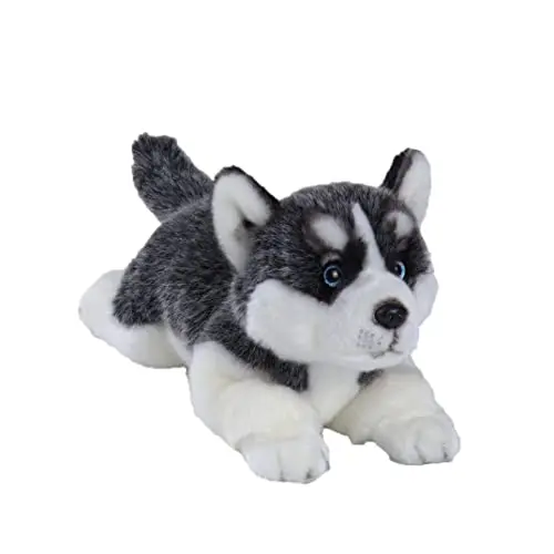 CU-MATE realistic Siberian Husky stuffed plush toy for cuddling