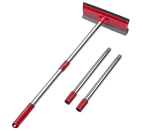 DSV Standard 2-in-1 window squeegee with extension pole