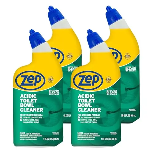 Zep Acidic Toilet Bowl Cleaner bottle with thick gel formula