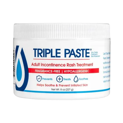 Triple Paste Adult Incontinence Rash Treatment ointment in jar