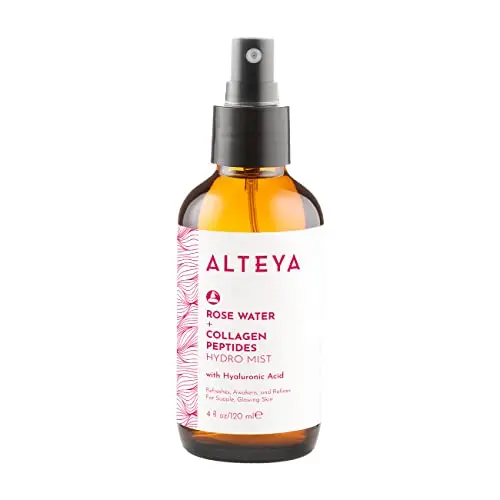 Alteya Organics Rose Water Face Toner with Collagen Peptides bottle