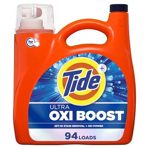 Tide Ultra Oxi Boost liquid laundry detergent bottle