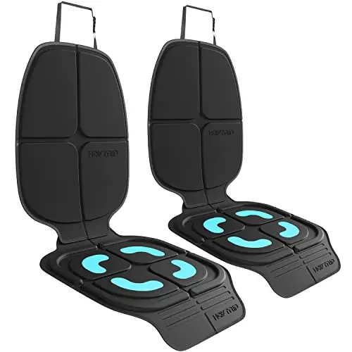 HEYTRIP 2-pack car seat protector with detachable kick mat