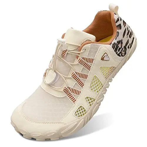 L-RUN beige minimalist barefoot water shoes
