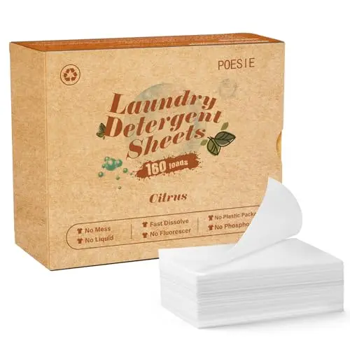 Poesie Laundry Detergent Sheets Citrus Scent package