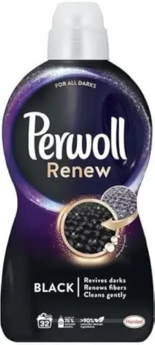 Large bottle of Perwoll Renew Black liquid laundry detergent