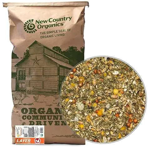 Bag of New Country Organics Pastured Perfect layer feed