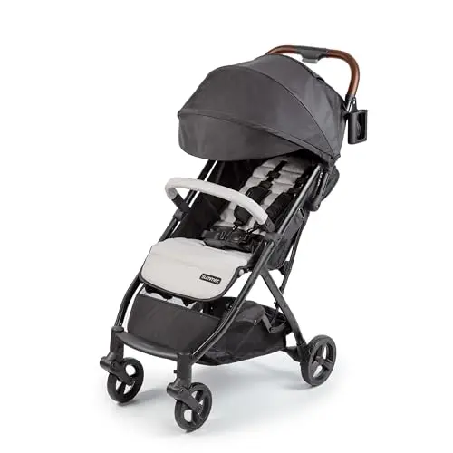 Summer Infant 3Dquickclose CS+ stroller in gray with compact fold demonstrated