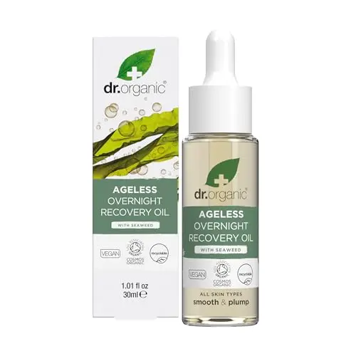 Dr. Organic Ageless Overnight Recovery Oil with seaweed