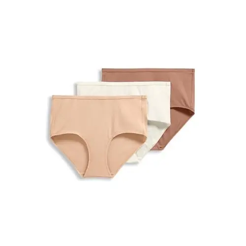 Jockey Women's Organic Cotton Stretch Modern Brief 3-Pack