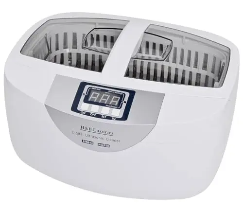 H&B Luxuries 2.5L Ultrasonic Cleaner with plastic basket