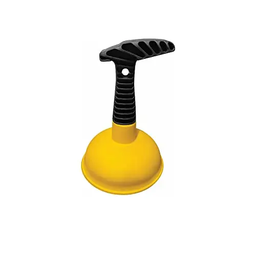 Cuzlarmul yellow mini sink plunger with very short handle