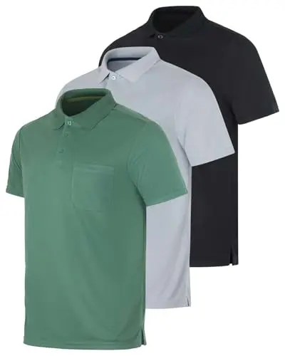 Real Essentials Dry-Fit Polo Shirt with front pocket