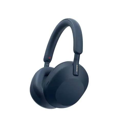 Sony WH-1000XM5 Premium Noise Canceling Headphones in Midnight Blue