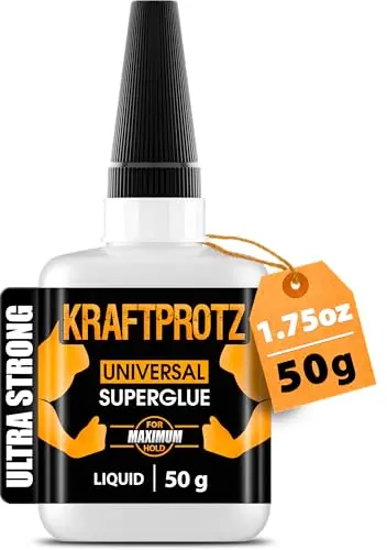 KRAFTPROTZ Super Glue XL 1.76oz bottle with precision tip