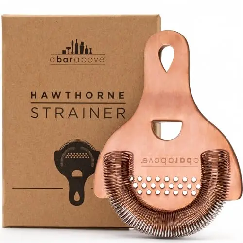 A Bar Above Antique Copper Hawthorne Cocktail Strainer