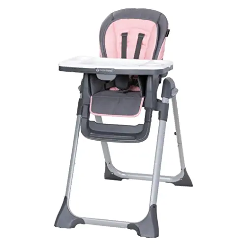 Baby Trend Sit Right 2.0 3-in-1 high chair in cozy pink