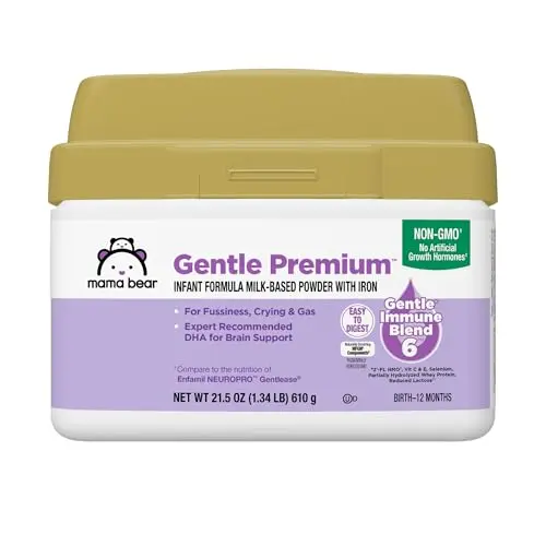 Amazon Mama Bear Gentle Premium baby formula powder container