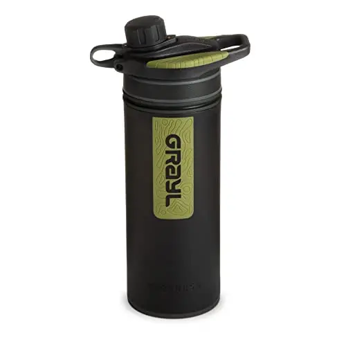 GRAYL GeoPress 24oz water purifier bottle in black camo