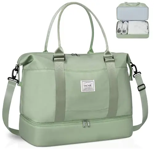 BAGAIL Olive Green Extra Large Travel Duffel Bag