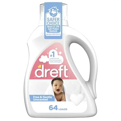 Dreft Unscented Liquid Laundry Baby Detergent bottle