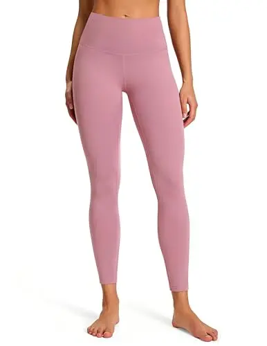 Colorfulkoala 7/8 Length High Waisted Leggings in mauve pink