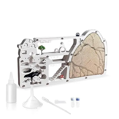 ELNMLHT Ant Farm Castle with yellow sand and tool kit
