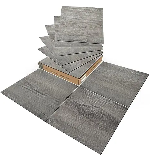 ART3D Taupe Ash 12x12 inch vinyl floor tiles