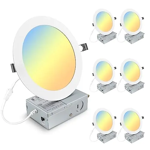 Elaruslux 7-inch ultra-thin recessed LED panel light