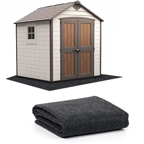 Ahpuhtan 6.6x6.6 foot square shed floor mat