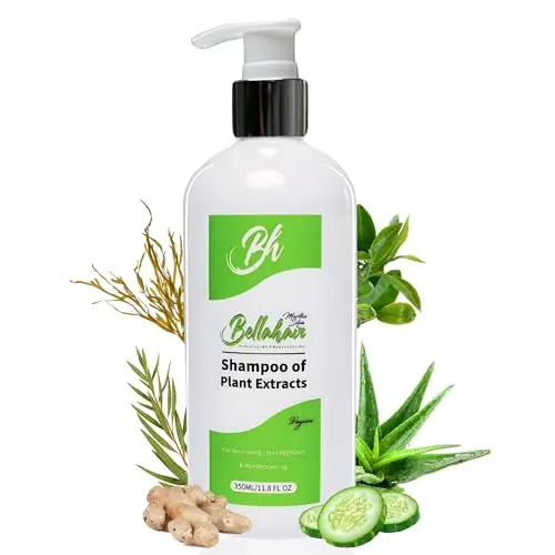 Bellahair Organic Sulfate-Free Tea Tree Shampoo for color treated hair growth