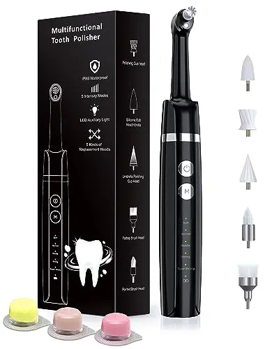 Smile-Aid Rechargeable Tooth Whitening Polisher Kit with accessories