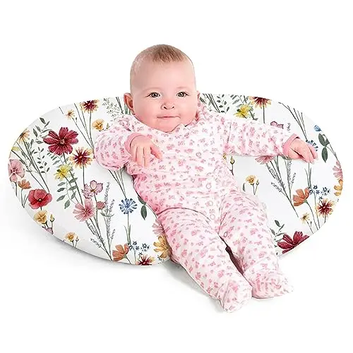 Little Grape Land spring flower print nursing pillow for infants