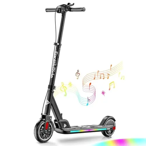 FanttikRide T9 Apex black electric scooter for kids with LED deck