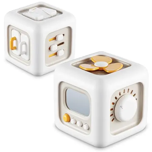 SOCBTNSO Busy Cube with six activity sides for toddlers