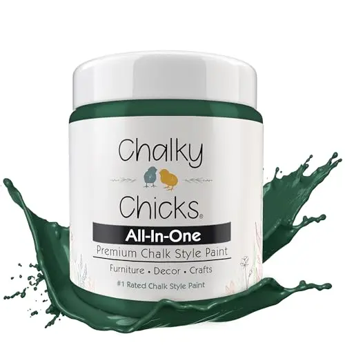 Chalky Chicks Shamrock dark green chalk paint small can