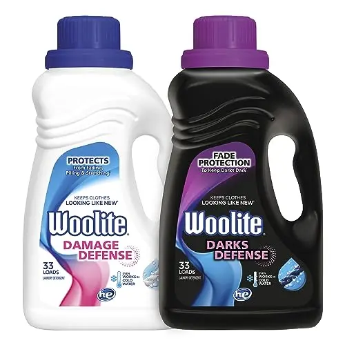 Woolite Darks Defense and Damage Defense laundry detergent bundle