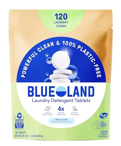 BLUELAND Laundry Detergent Tablets in packaging