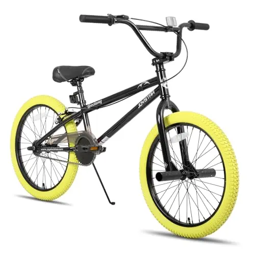 JOYSTAR 20-inch yellow tire BMX bike for kids