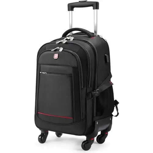 Star Cloud 4-wheel rolling backpack in a carry-on size
